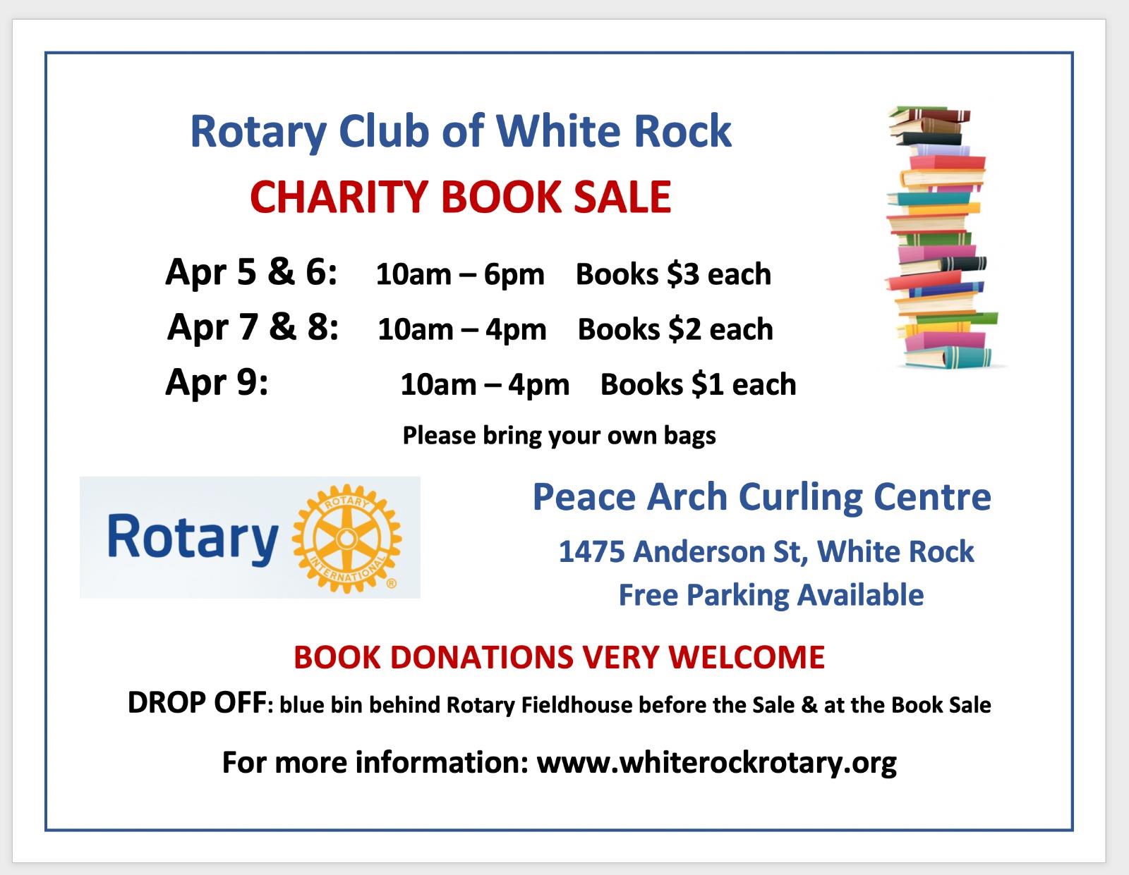 Rotary Club Book Sale April 2024