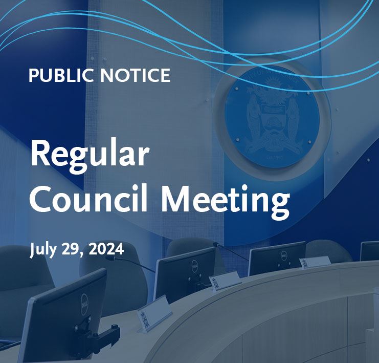 Regular Council Meeting, July 29, 2024 at 4 p.m.