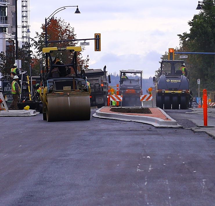 pavement road work