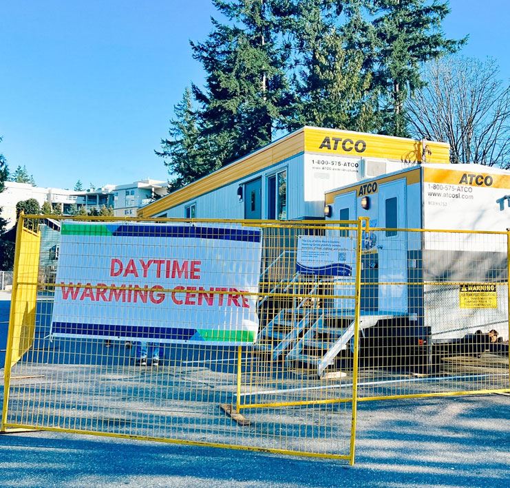 daytime warming centre, modular building