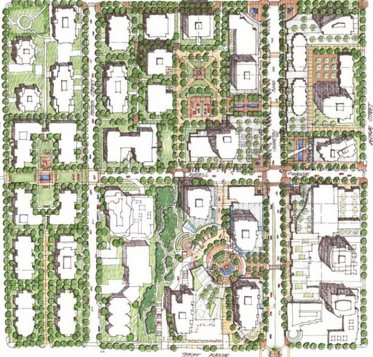 Town Centre Urban Design Plan Rendering