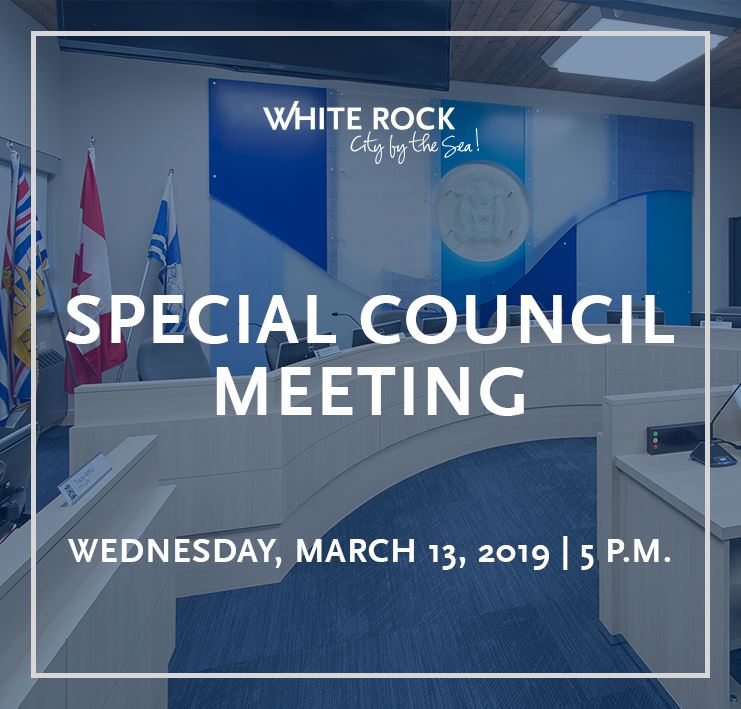 Special Council Meeting for March 13, 2019 at 5:00 P.M.