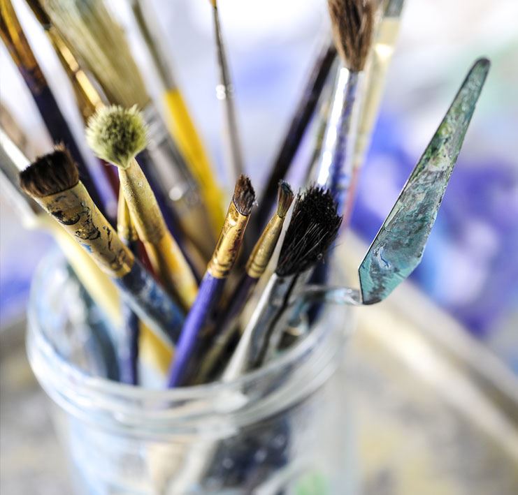 paint brushes and tools - civic grant applications 