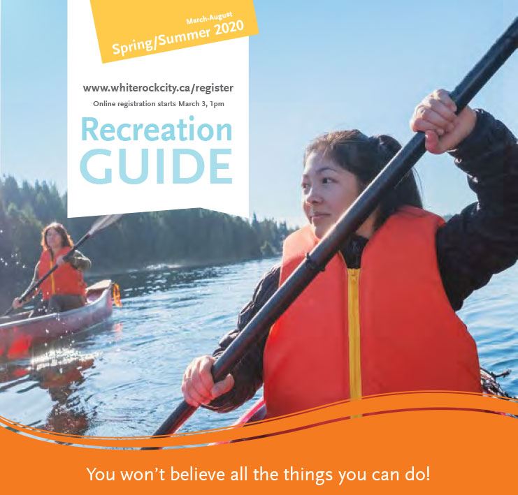 2020 Spring/Summer Recreation Guide - girl in a kayak