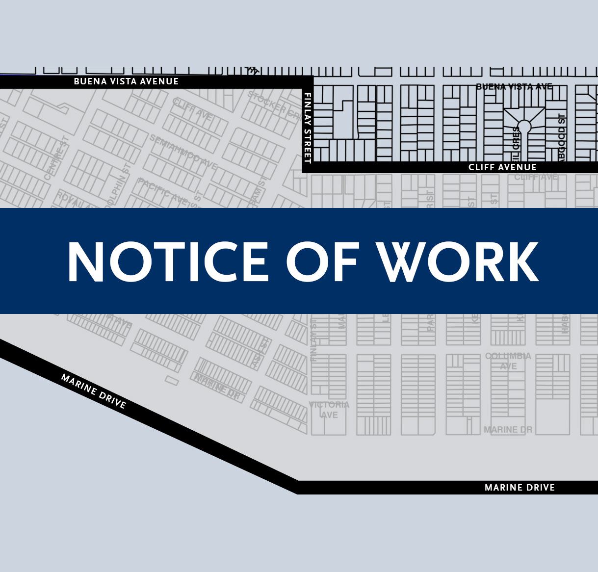 notice of work - sewer maintenance