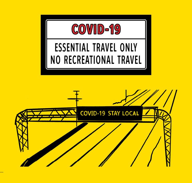 Stay Local. COVID-19 Travel Restrictions from the Province of B.C.