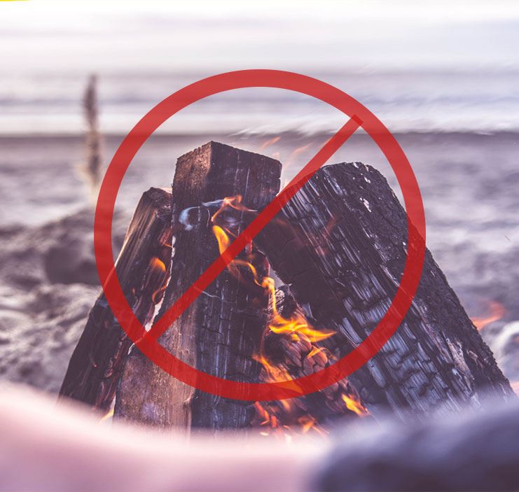 Beach fires are banned in White Rock.