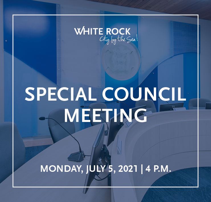 Special Council Meeting - July-5, 2021 at 4 p.m.