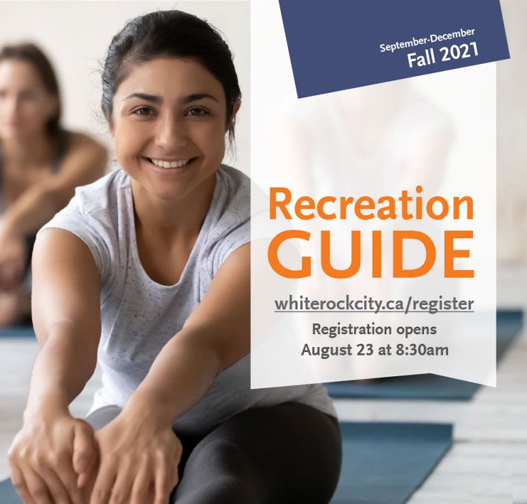 2021 Fall Recreation Guide - woman stretching at yoga