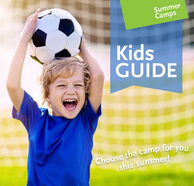 kids summer camp, boy holding soccer ball, 2022