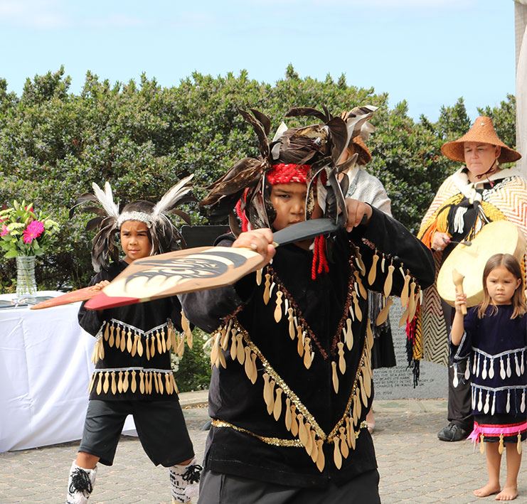 Semiahmoo First Nation dancer