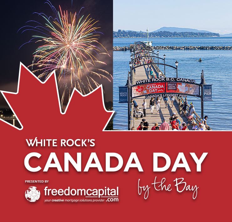 Canada Day by the Bay, fireworks and White Rock Pier