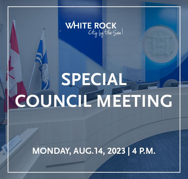Special Council Meeting, Aug. 14 at 4 p.m.
