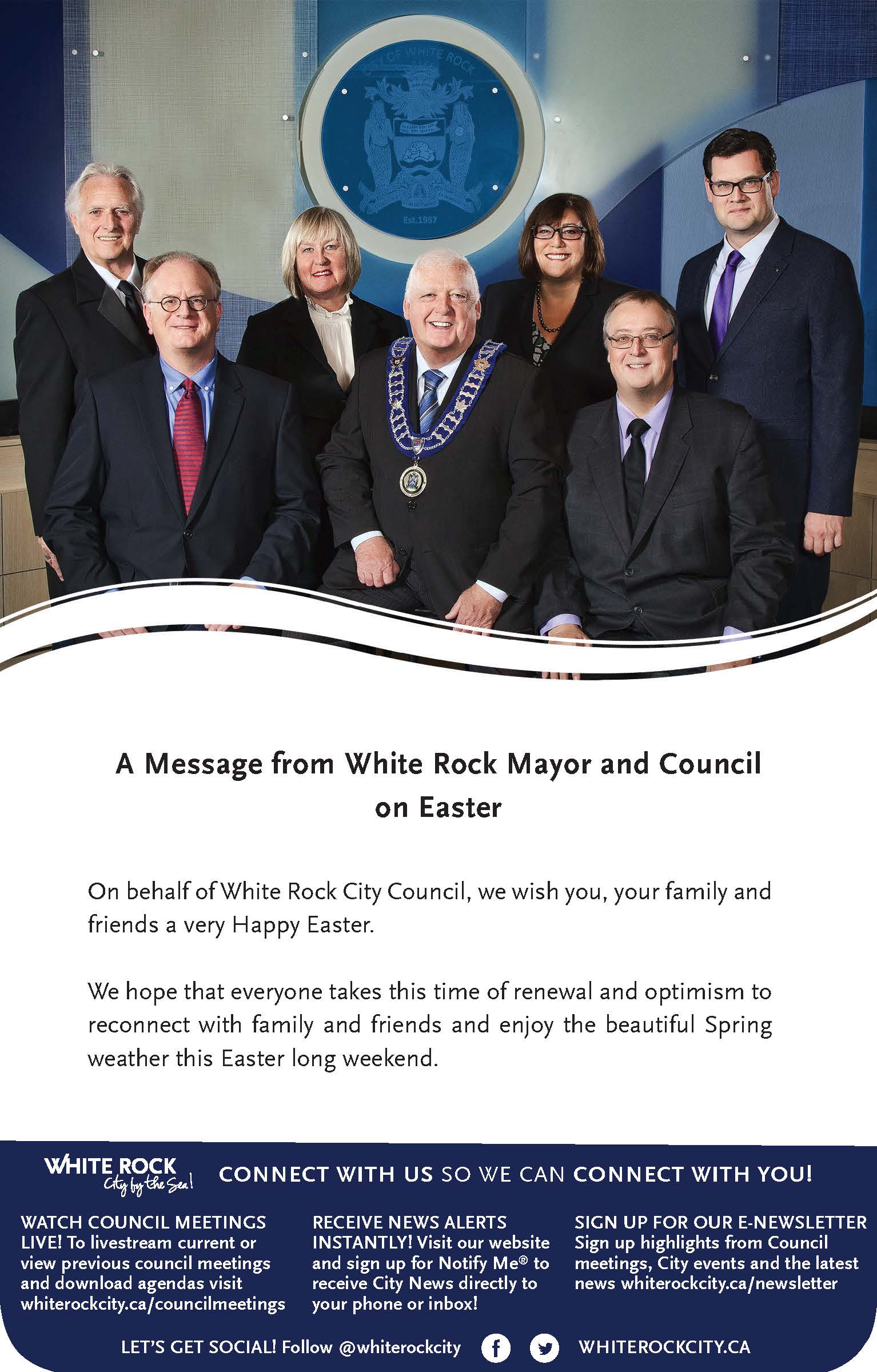 Message from White Rock City Council - Happy Easter