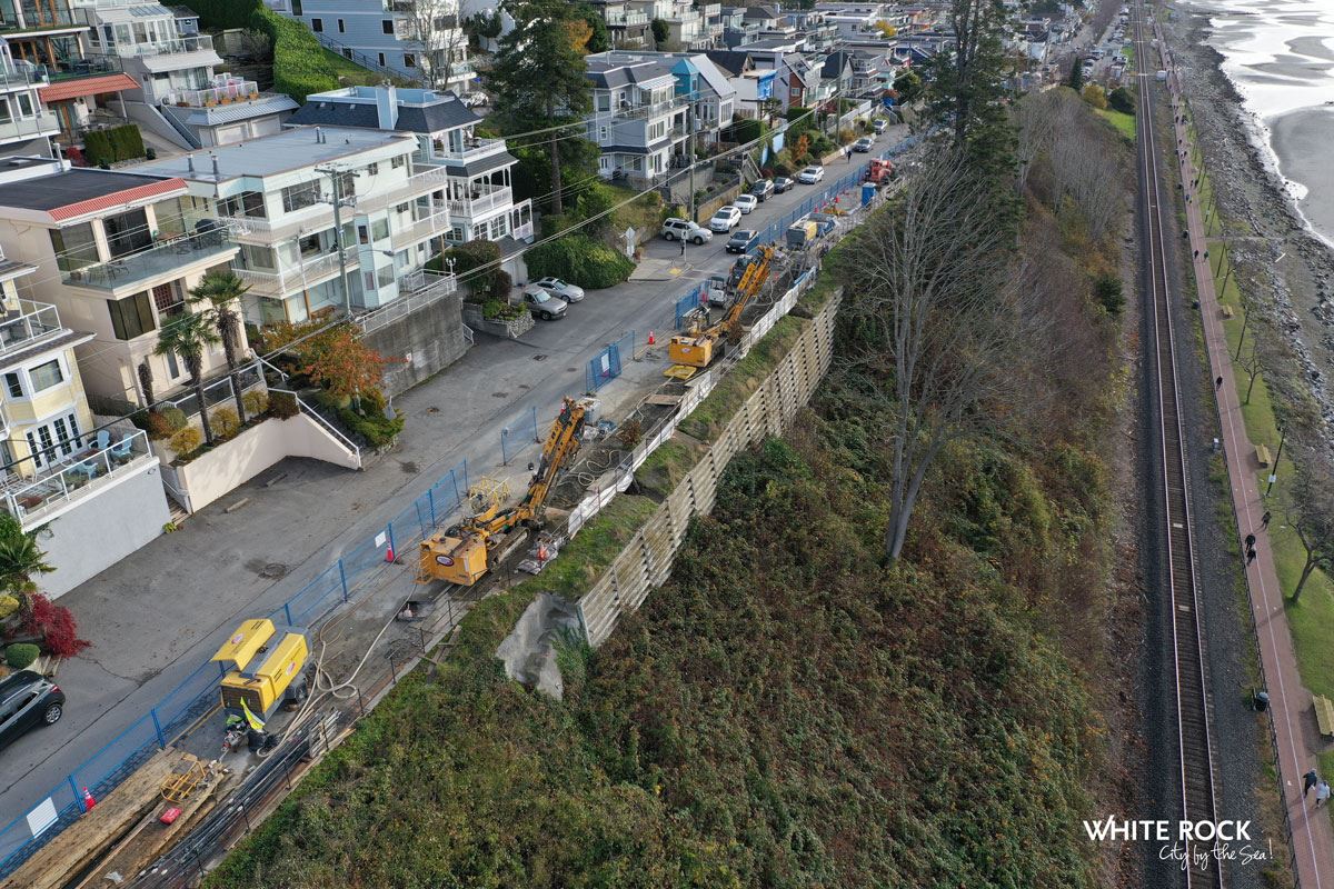 Marine Drive Retaining Wall Stabilization Project - White Rock Waterfront