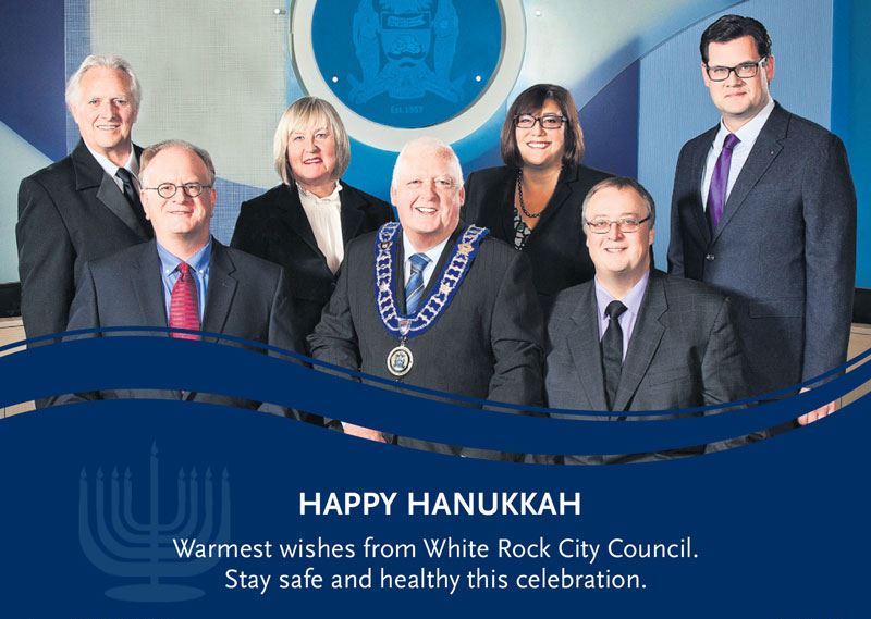 White Rock City Council wishing a Happy Hanukkah