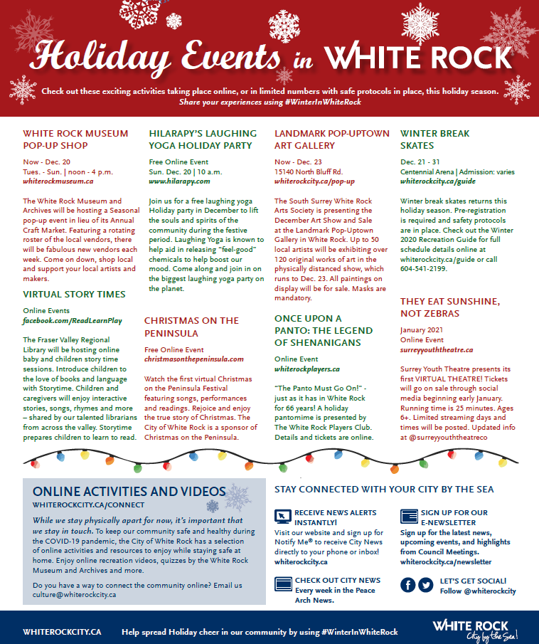 Holiday Events in White Rock
