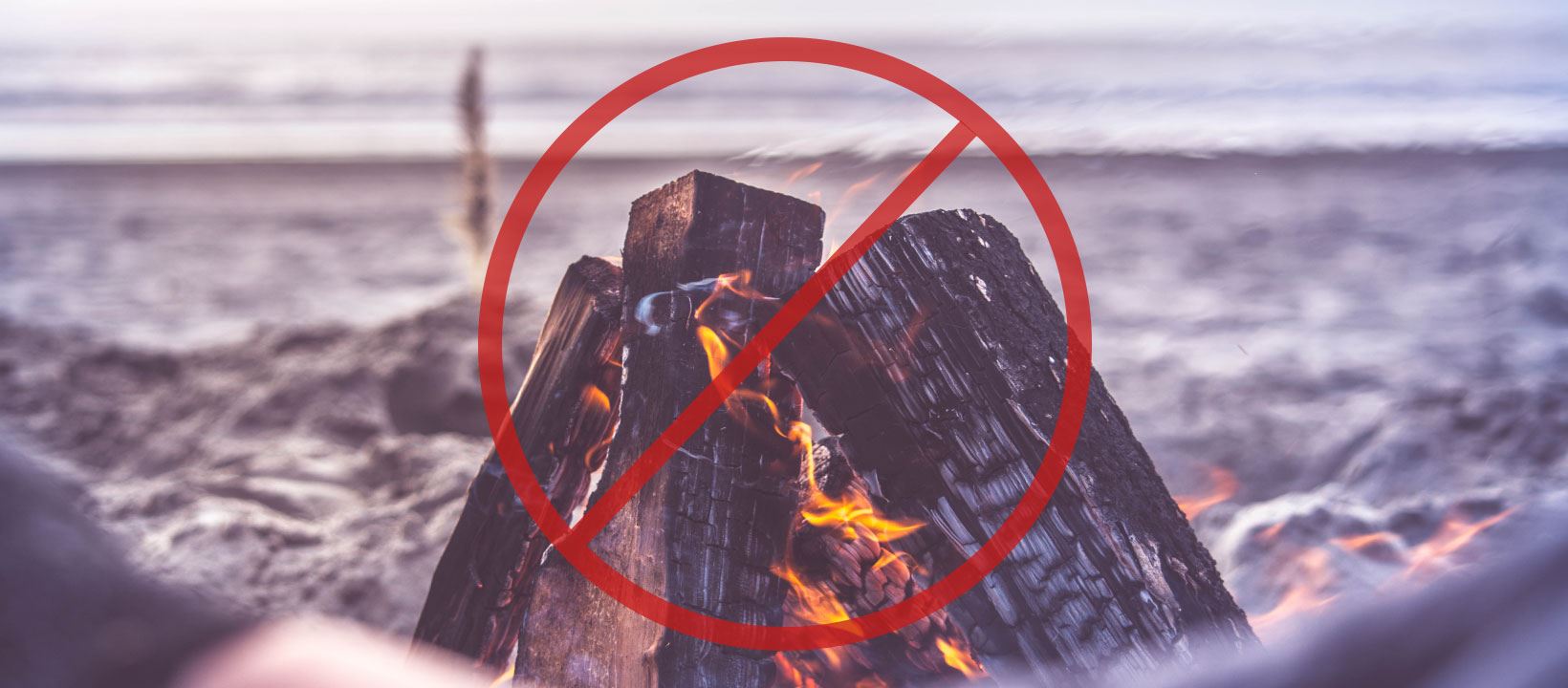 beach fires and open-air burning is not allowed at the waterfront.