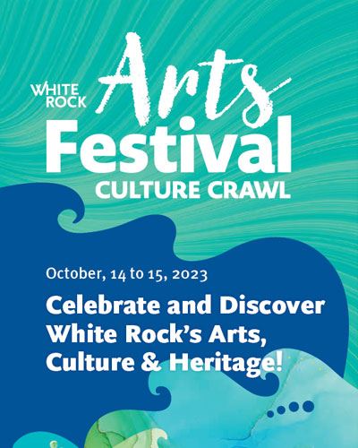 White Rock Arts Festival, Culture Crawl, blue and green waves